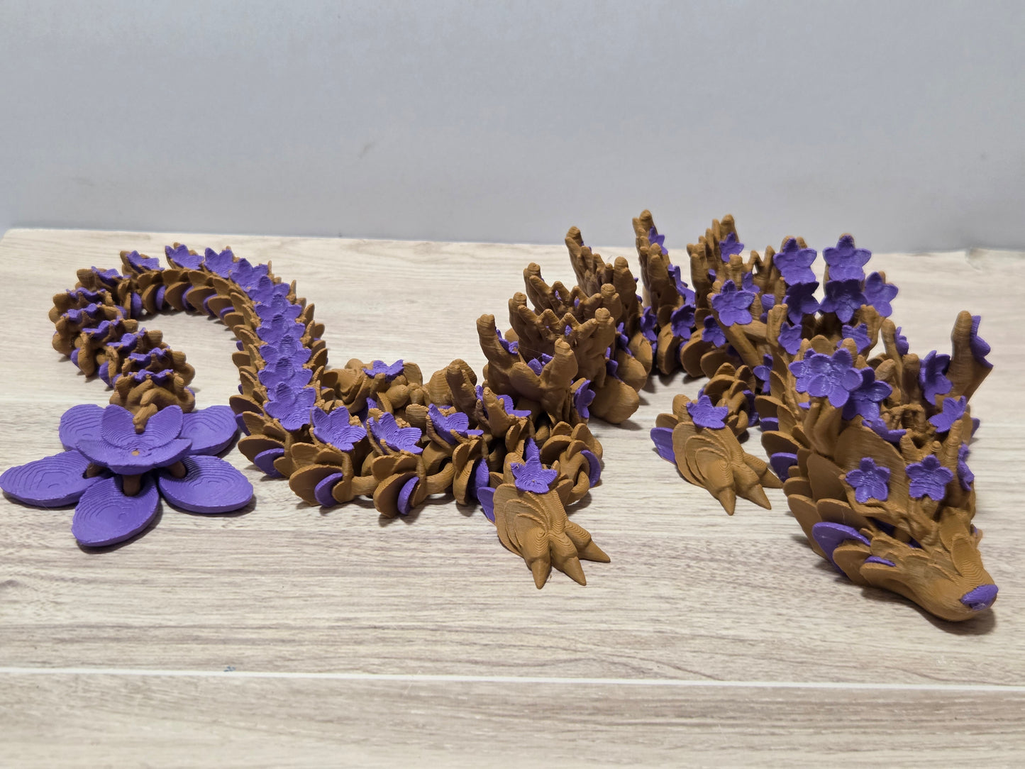 Purple Brown Cherry Blossom Dragon