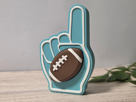 Football foam finger clicker