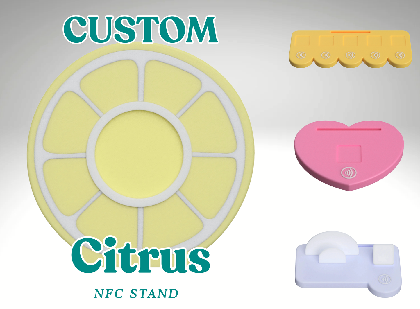 Custom Lemon Slice NFC Business Sign