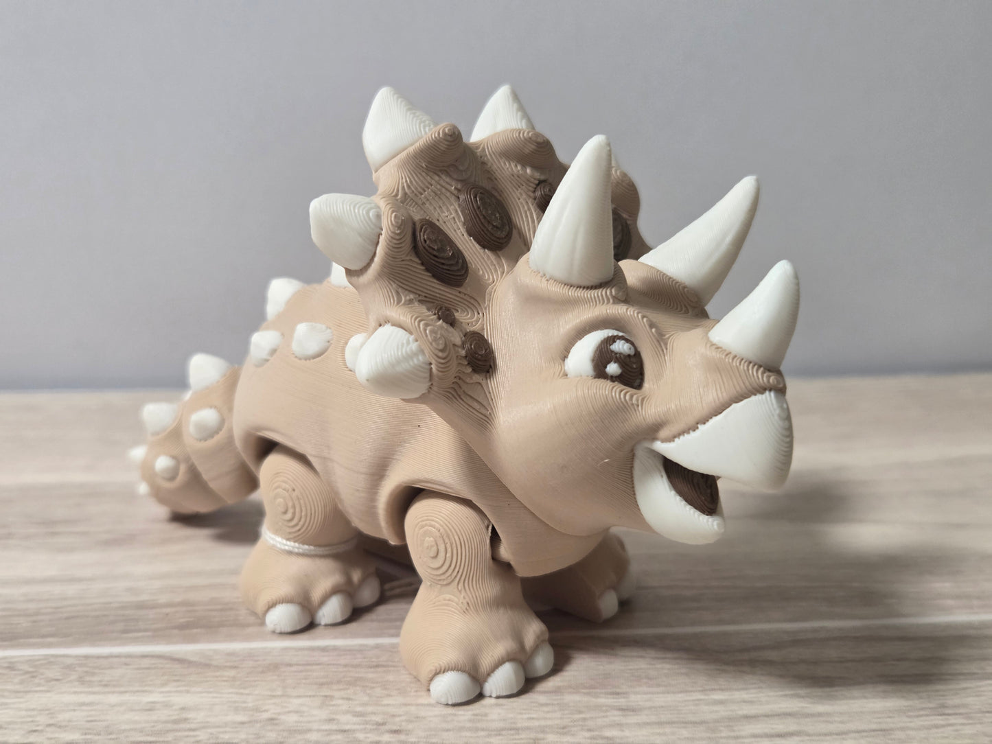 Tan Triceratops