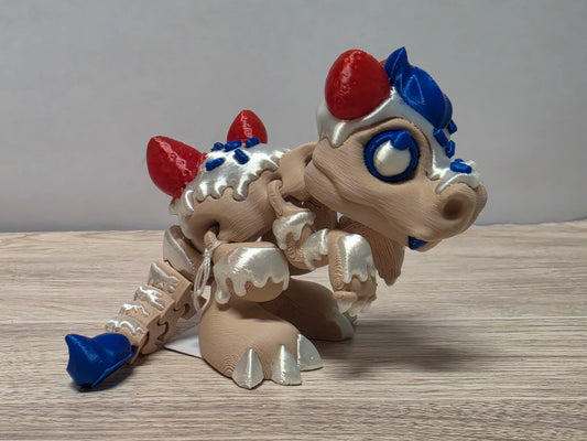White dessert dino