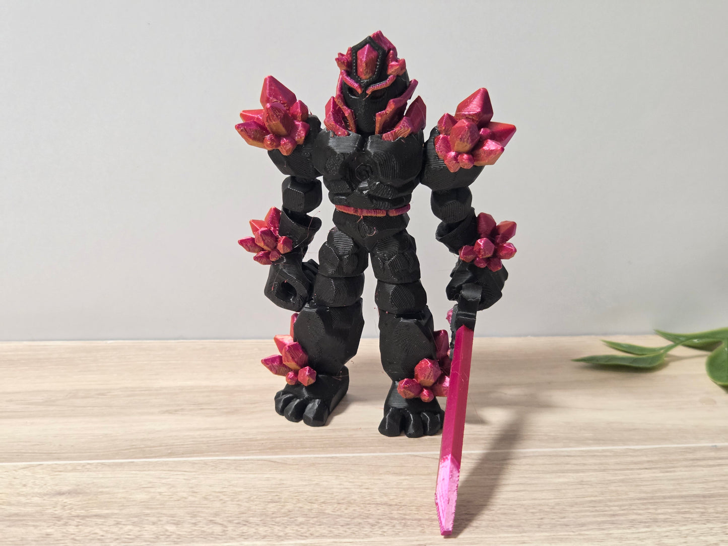 Black + Red Crystal Warrior