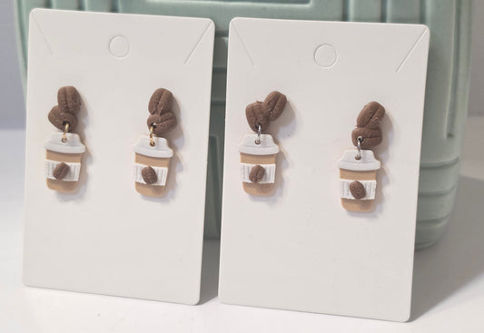 Coffee earrings