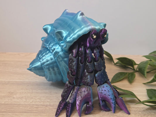 Purple blue hermit crab