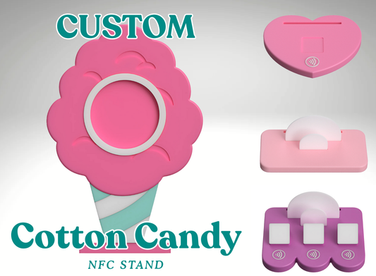 Custom Cotton Candy NFC Business Sign