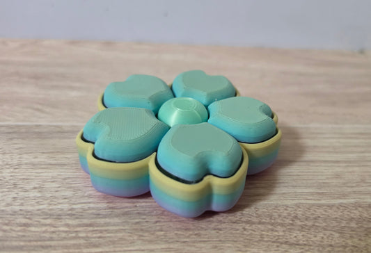 Rainbow flower clicker spinner