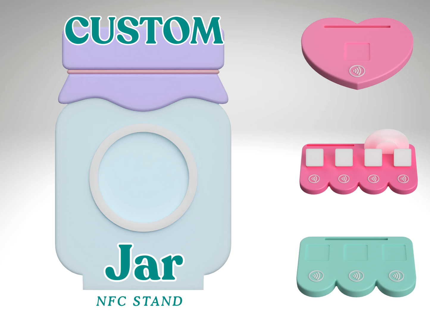 Custom Mason Jar NFC Business Sign