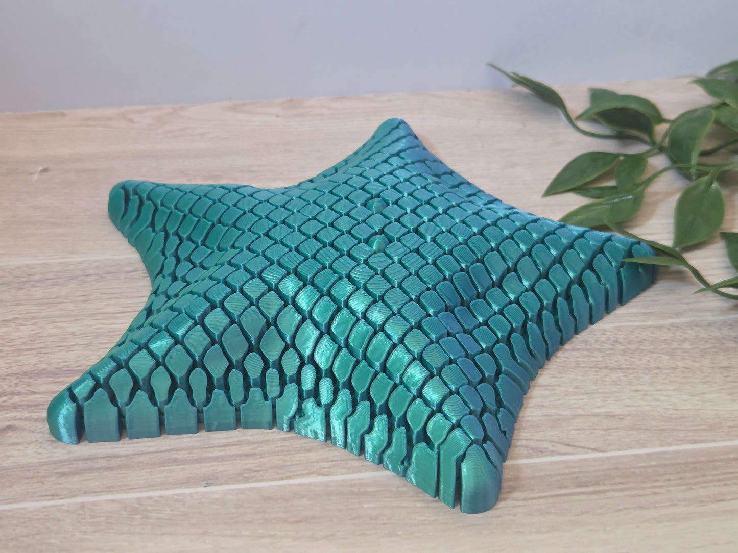 Mesh blue green starfish