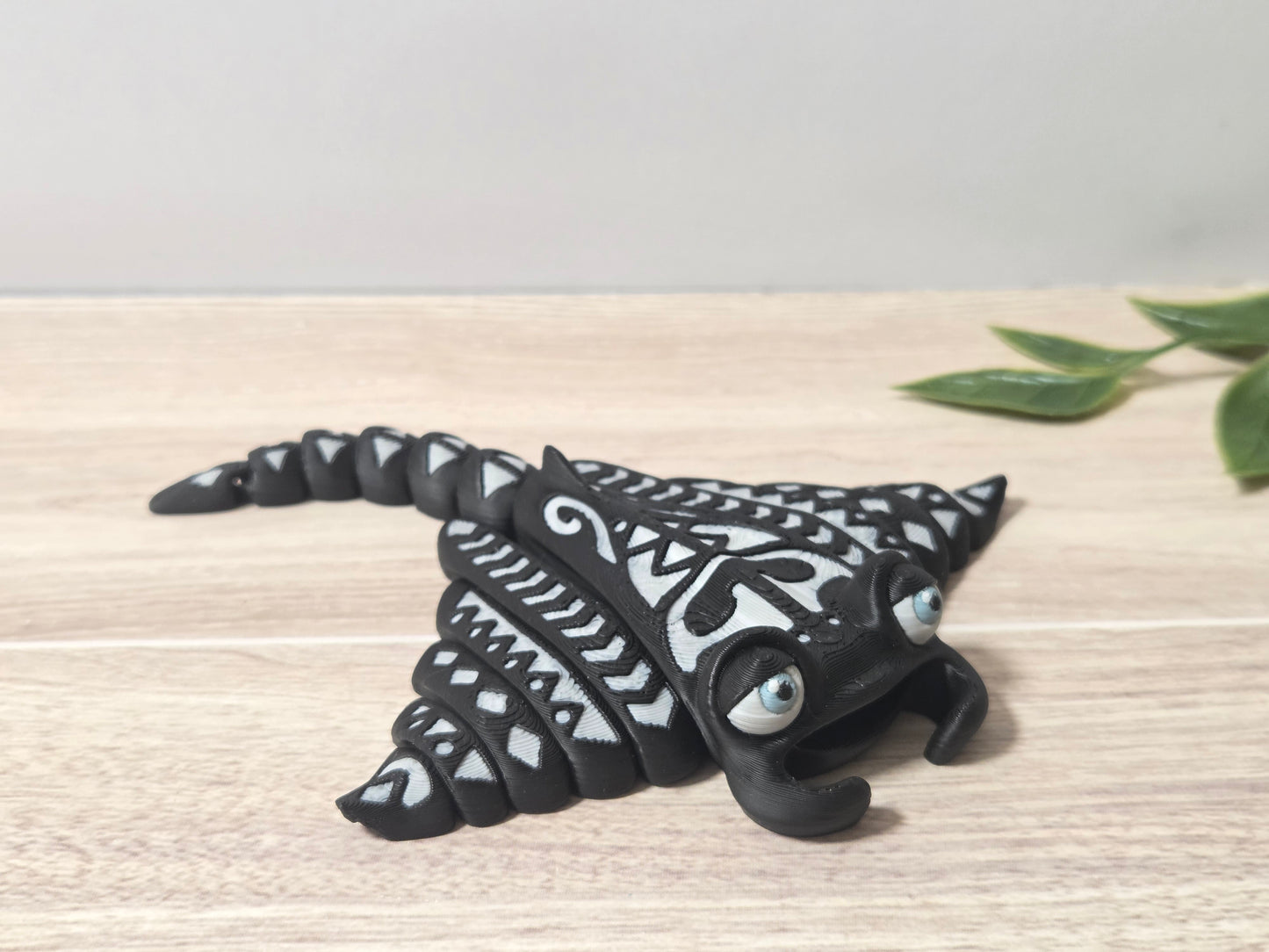 Black tribal stingray
