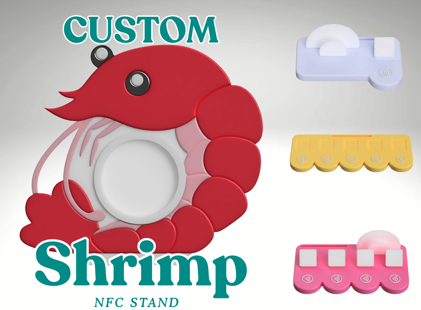 Custom Shrimp NFC Business Sign